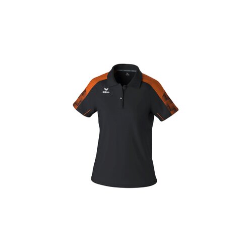 EVO STAR Poloshirt schwarz/orange