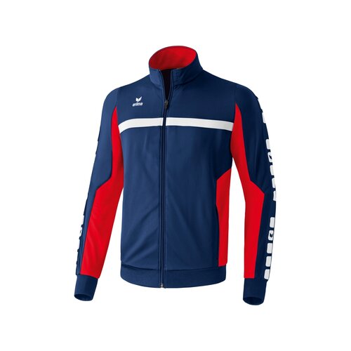 Erima CLASSIC 5-CUBES Polyesterjacke new navy/rot