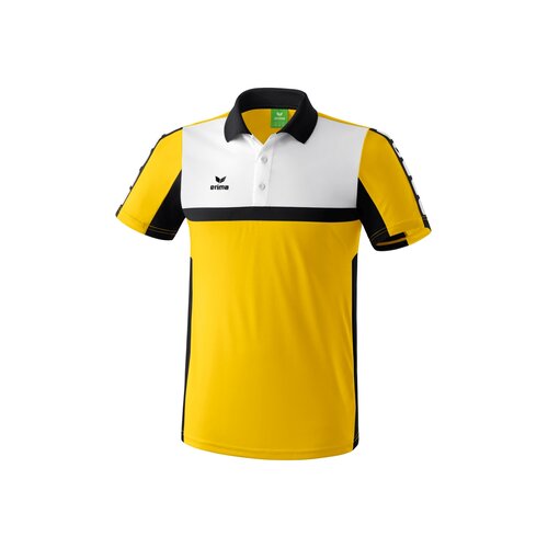 Erima CLASSIC 5-CUBES Poloshirt gelb/schwarz/wei