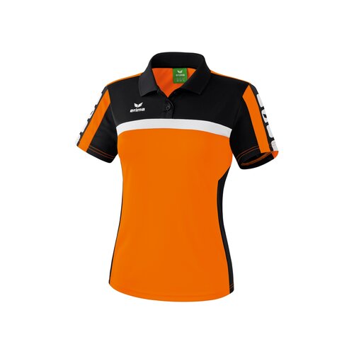 Erima CLASSIC 5-CUBES Poloshirt orange/schwarz/wei