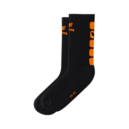 Erima CLASSIC 5-CUBES Socke schwarz/orange