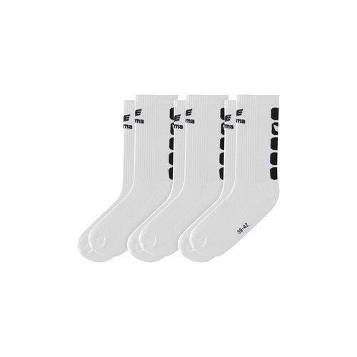 Erima 3-Pack CLASSIC 5-CUBES Socken wei/schwarz 43-46