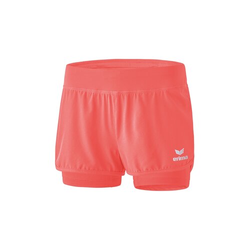 Erima Masters 2 in 1 Short hot coral