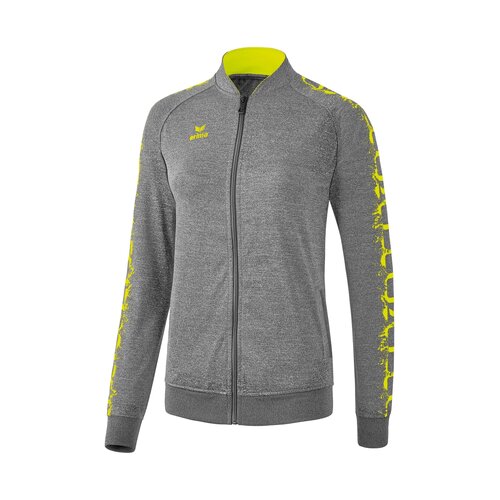 Erima Graffic 5-C Tracktopjacke grau melange/sprout