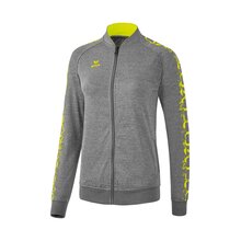 Erima Graffic 5-C Tracktopjacke grau melange/sprout