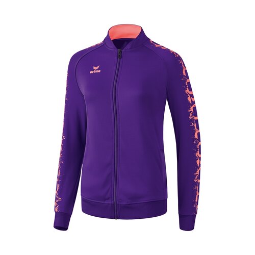 Erima Graffic 5-C Tracktopjacke dark violet/coral