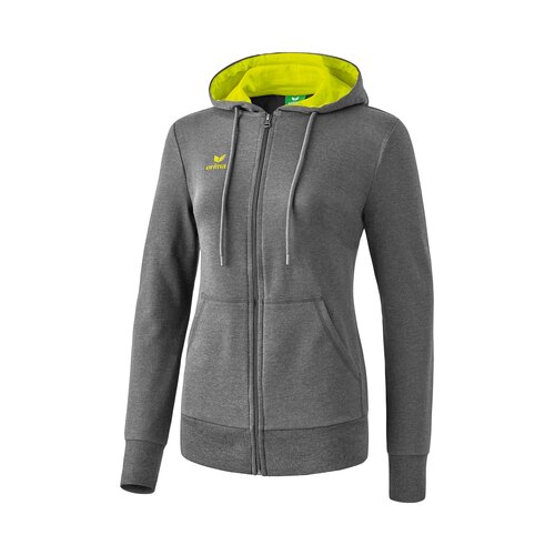 Erima Graffic 5-C Sweatjacke mit Kapuze grau melange/sprout