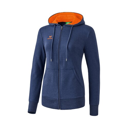 Erima Graffic 5-C Sweatjacke mit Kapuze new navy/orange fire