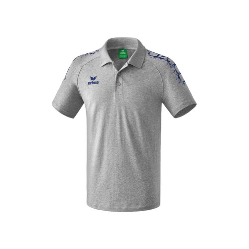 Erima Graffic 5-C Polo grau melange/new navy