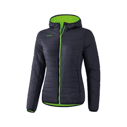 Steppjacke dunkelgrau/green gecko 34