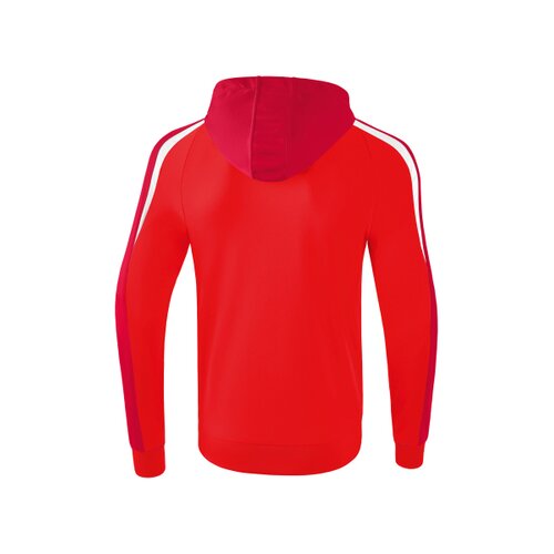 Liga 2.0 Trainingsjacke mit Kapuze rot/dunkelrot/wei