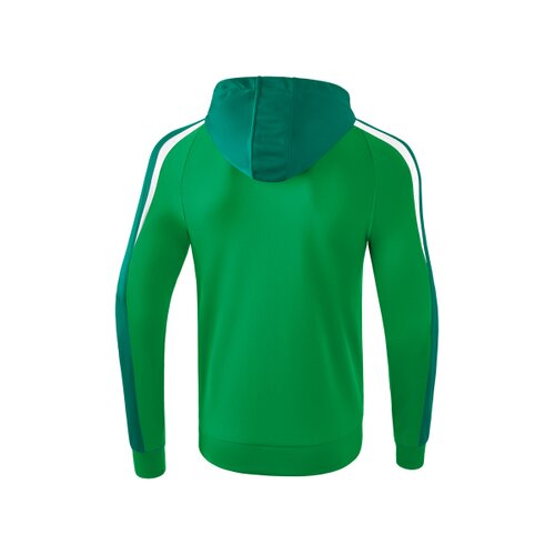 Liga 2.0 Trainingsjacke mit Kapuze smaragd/evergreen/wei