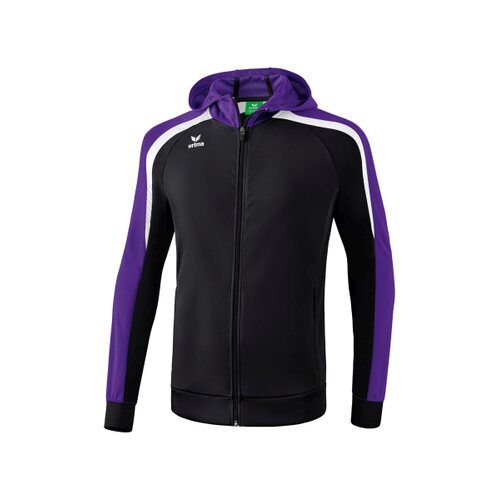 Liga 2.0 Trainingsjacke mit Kapuze schwarz/violet/wei