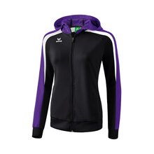 Liga 2.0 Trainingsjacke mit Kapuze schwarz/violet/wei
