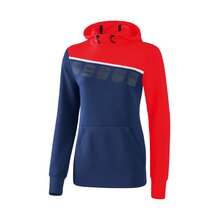 5-C Kapuzensweat new navy/rot/wei