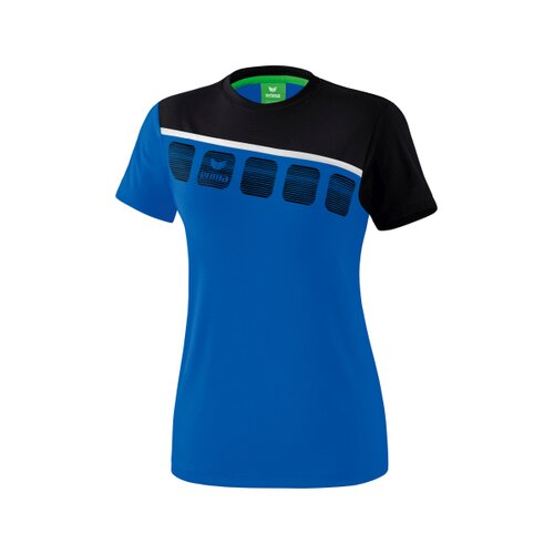 5-C T-Shirt new royal/schwarz/weiß