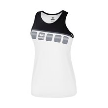 5-C Tanktop wei/schwarz/dunkelgrau
