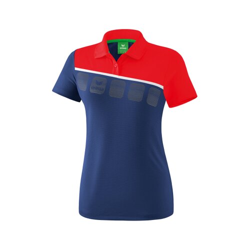 5-C Poloshirt new navy/rot/weiß