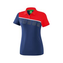 5-C Poloshirt new navy/rot/wei