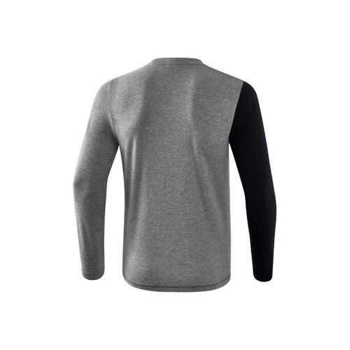 5-C Longsleeve schwarz/grau melange/wei