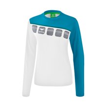 5-C Longsleeve wei/oriental blue/colonial blue