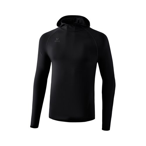 Longsleeve mit Kapuze schwarz