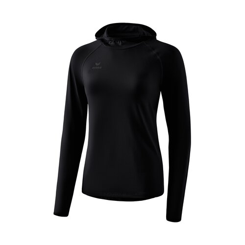 Longsleeve mit Kapuze schwarz