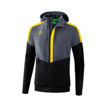 Squad Tracktop Jacke mit Kapuze slate grey/schwarz/gelb
