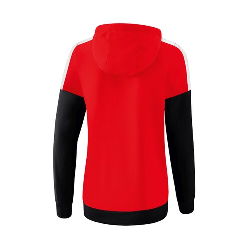 Squad Tracktop Jacke mit Kapuze rot/schwarz/wei