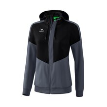 Squad Tracktop Jacke mit Kapuze schwarz/slate grey