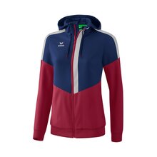 Squad Tracktop Jacke mit Kapuze new navy/bordeaux/silver...
