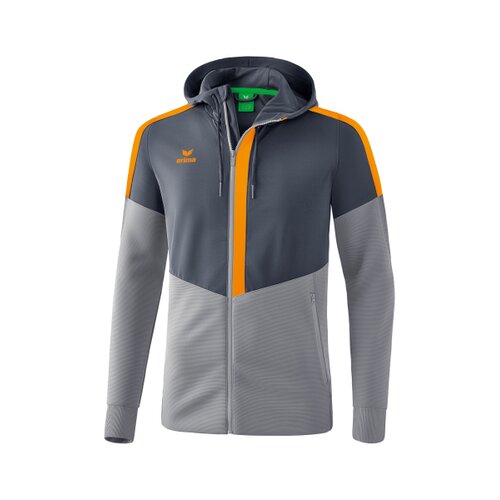 Squad Trainingsjacke mit Kapuze slate grey/monument grey/new orange