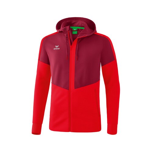 Squad Trainingsjacke mit Kapuze bordeaux/rot