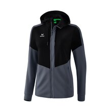 Squad Trainingsjacke mit Kapuze schwarz/slate grey