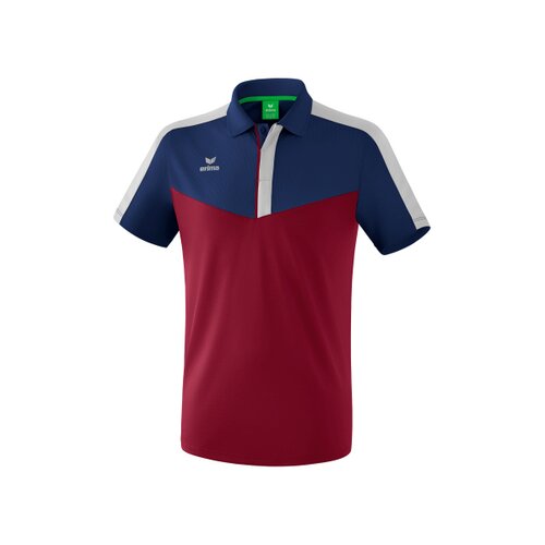 Squad Poloshirt new navy/bordeaux/silver grey