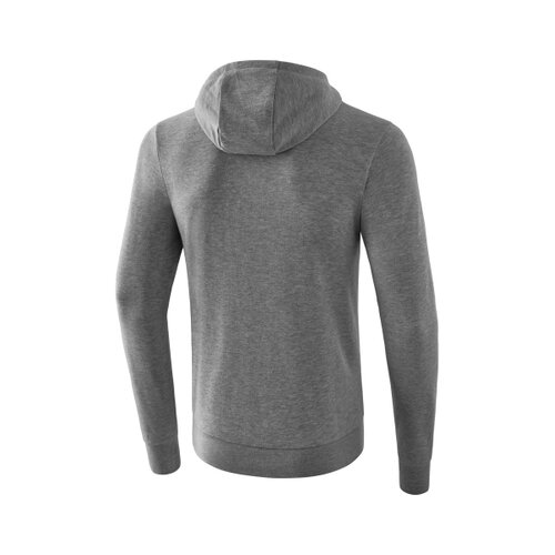 Kapuzensweatjacke grau melange