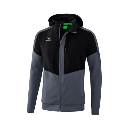 Squad Tracktop Jacke mit Kapuze schwarz/slate grey S