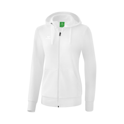 Kapuzensweatjacke Damen wei