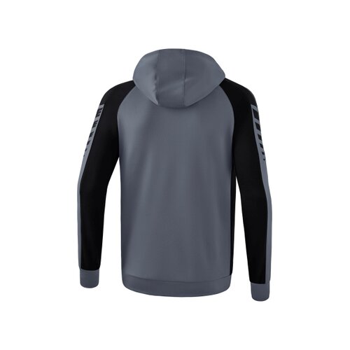 Six Wings Trainingsjacke mit Kapuze slate grey/schwarz