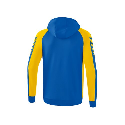 Six Wings Trainingsjacke mit Kapuze new royal/gelb