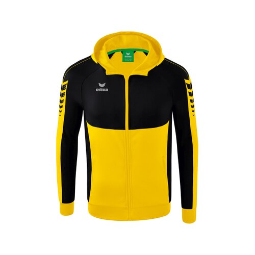 Six Wings Trainingsjacke mit Kapuze gelb/schwarz