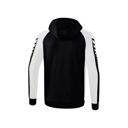 Six Wings Trainingsjacke mit Kapuze schwarz/wei