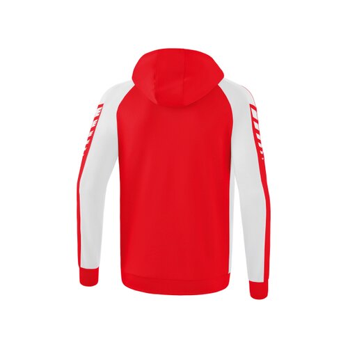 Six Wings Trainingsjacke mit Kapuze rot/wei