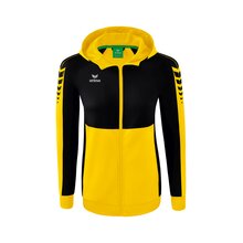 Six Wings Trainingsjacke mit Kapuze gelb/schwarz