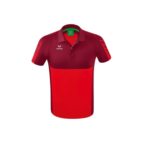 Six Wings Poloshirt rot/bordeaux