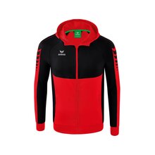 Six Wings Trainingsjacke mit Kapuze rot/schwarz