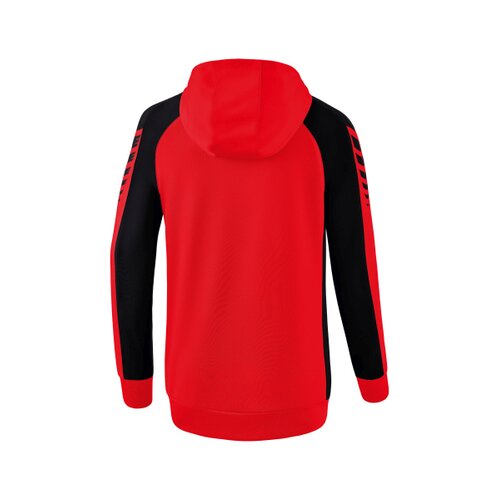 Six Wings Trainingsjacke mit Kapuze rot/schwarz