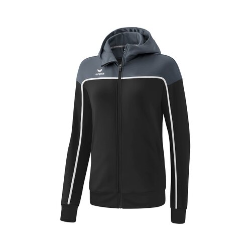 CHANGE by erima Trainingsjacke mit Kapuze black grey/slate grey/wei