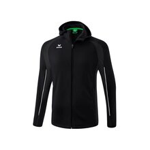 LIGA STAR Trainingsjacke mit Kapuze schwarz/wei