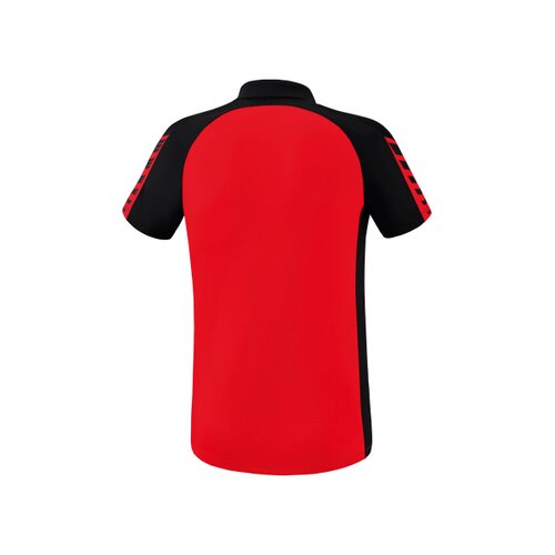 Six Wings Poloshirt rot/schwarz